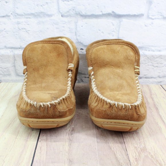 LL BEAN Shearling Lined Wicked Good Bootie Slippers Size 9 M - Picture 4 of 11